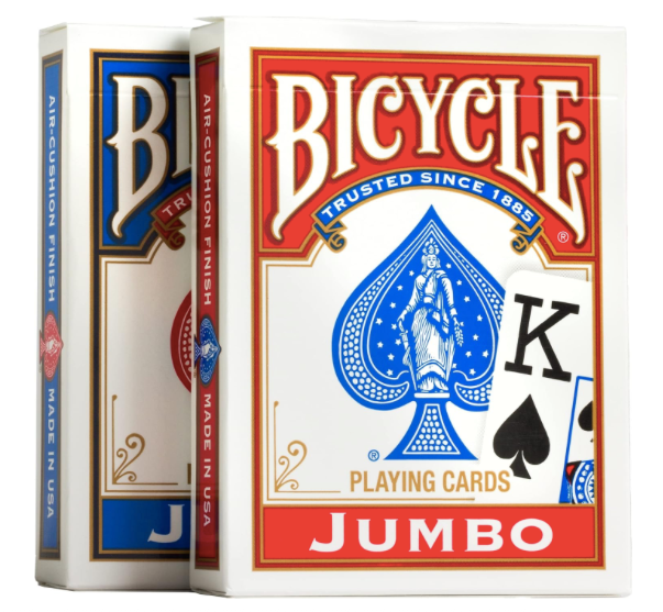 Bicycle Poker Jumbo Playing Cards