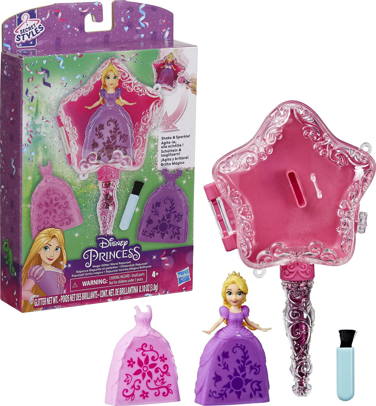 Disney Princess Secret Styles Magic Glitter Wand - Rapunzel